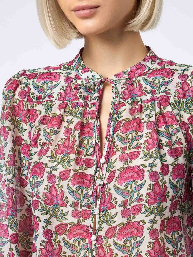 Mc2 Saint Barth Blusa da donna in voile di seta Harper Shopping online