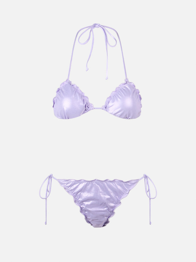 Mc2 Saint Barth Woman lamina lilac classic triangle bikini Sagittarius Miami Novità