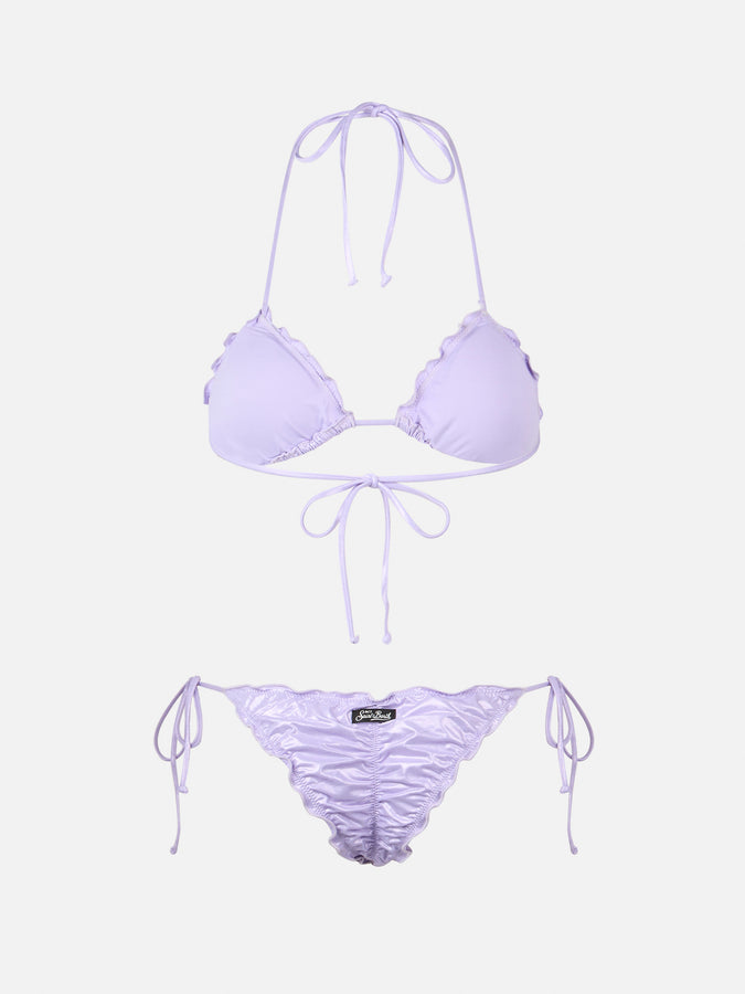 Mc2 Saint Barth Woman lamina lilac classic triangle bikini Sagittarius Miami Novità