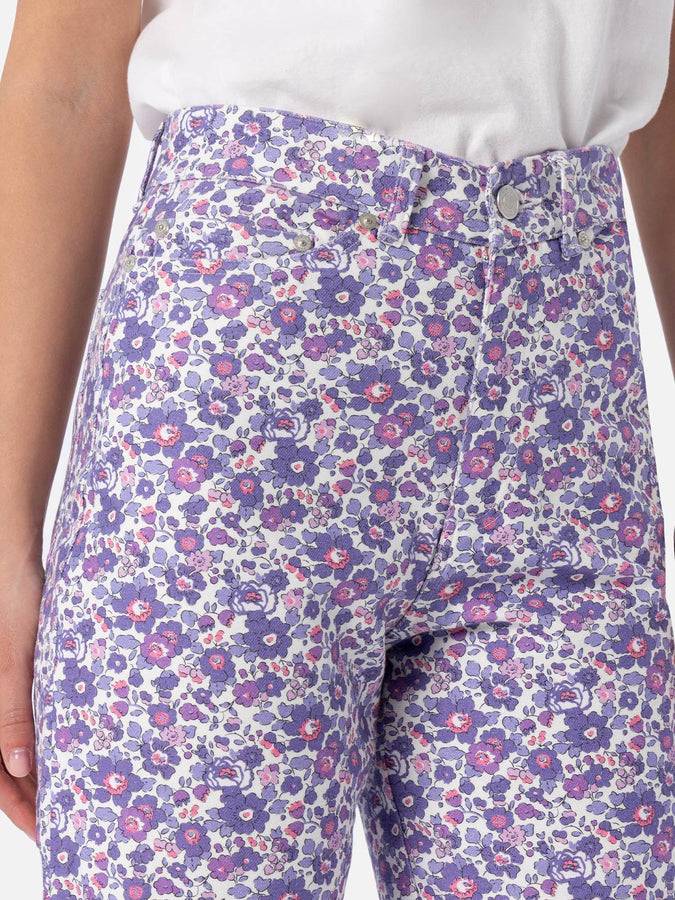 Mc2 Saint Barth Denim donna stampa Betsy lilla Belleville | REALIZZATO CON TESSUTO LIBERTY Comprare a buon mercato