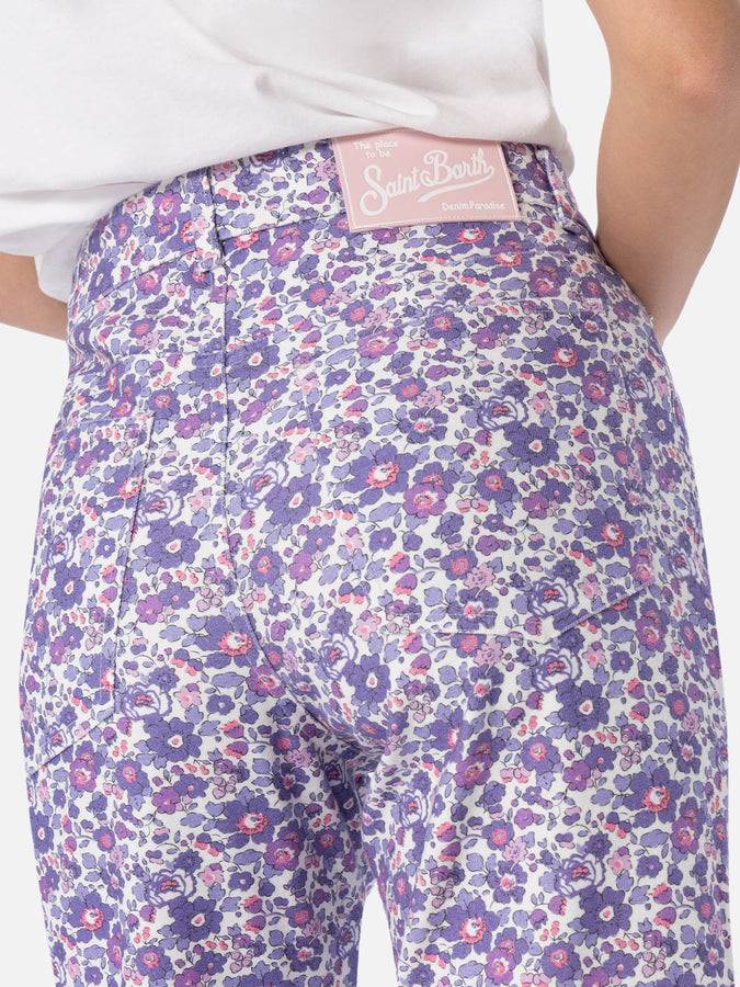 Mc2 Saint Barth Denim donna stampa Betsy lilla Belleville | REALIZZATO CON TESSUTO LIBERTY Comprare a buon mercato