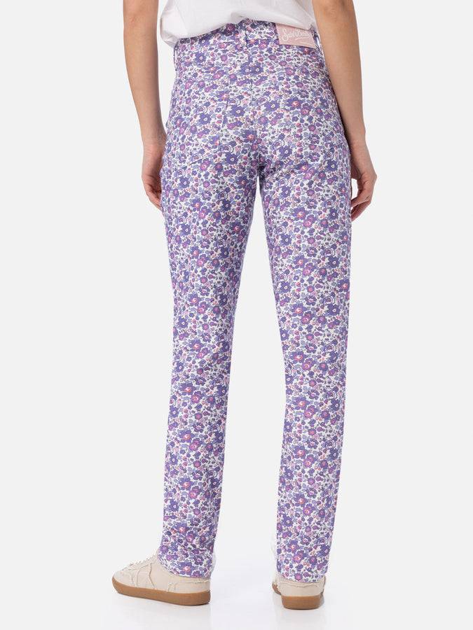 Mc2 Saint Barth Denim donna stampa Betsy lilla Belleville | REALIZZATO CON TESSUTO LIBERTY Comprare a buon mercato