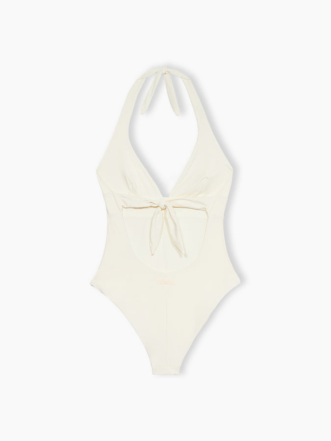 Mc2 Saint Barth Woman cream one-piece Marylin swimsuit Vendita