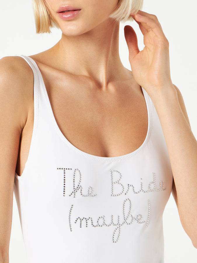 Mc2 Saint Barth Costume intero da donna con ricamo di strass The Bride Maybe Affare Del Giorno