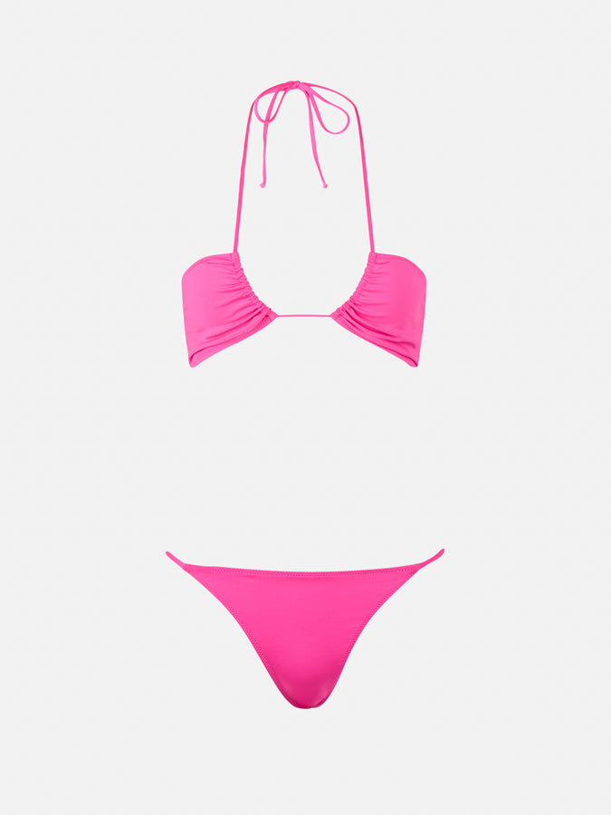 Mc2 Saint Barth Woman fuchsia bandeau bikini Dahlia Jodene Online