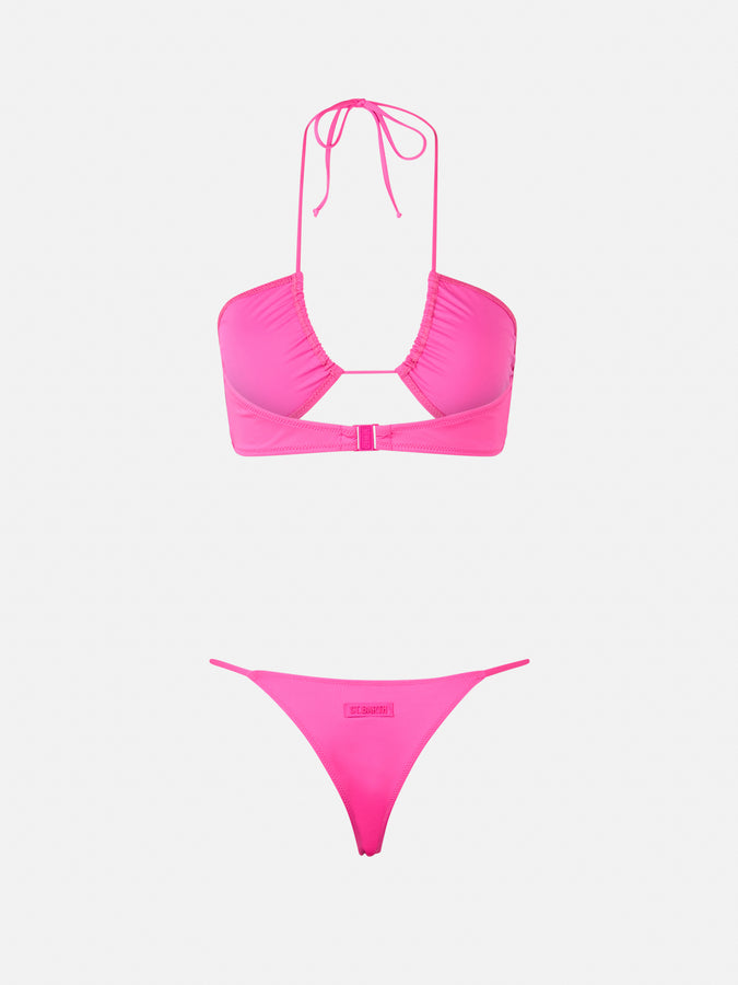 Mc2 Saint Barth Woman fuchsia bandeau bikini Dahlia Jodene Online