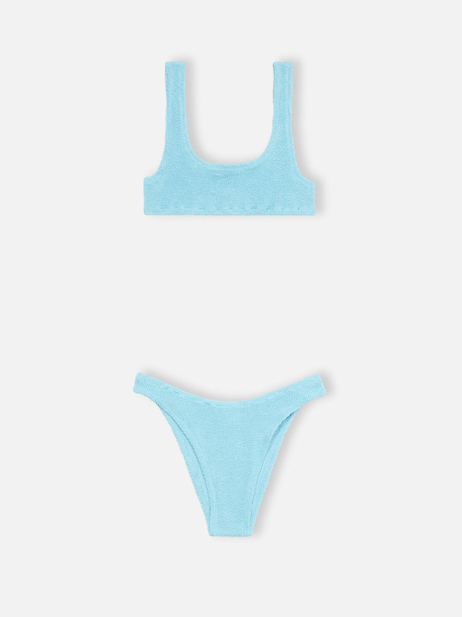 Mc2 Saint Barth Bikini donna azzurro classico stropicciato Naima Elise Saldi