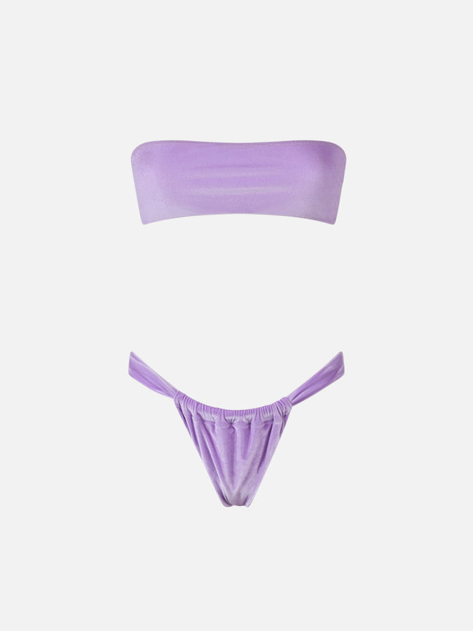 Mc2 Saint Barth Bikini donna a fascia in ciniglia Rebby Noelle Vendita Calda