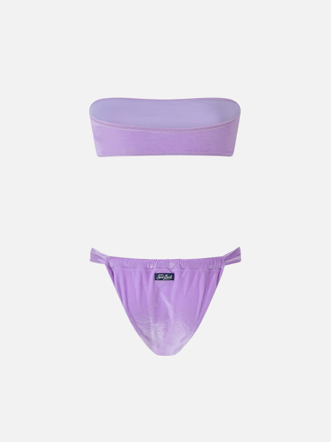 Mc2 Saint Barth Bikini donna a fascia in ciniglia Rebby Noelle Vendita Calda