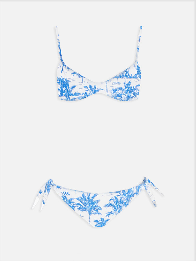 Mc2 Saint Barth Bikini donna con bralette scollo toile de Jouy May Yali Promozione Limitata