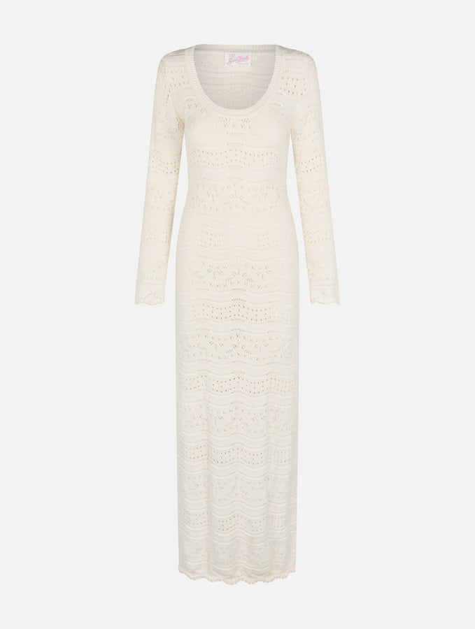 Mc2 Saint Barth Abito midi da donna in maglia di cotone Italia
