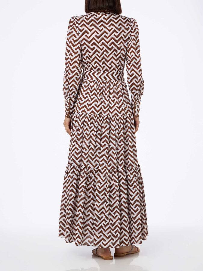 Mc2 Saint Barth Zigazag print woman cotton dress Jensen Vendita