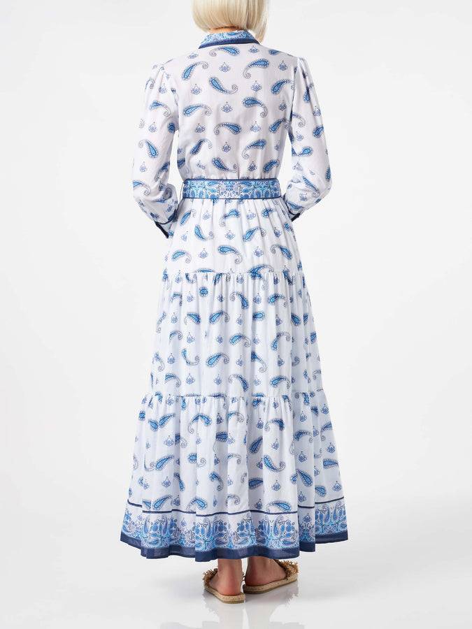 Mc2 Saint Barth Woman long dress Jensen with paisley print Pezzi Unici