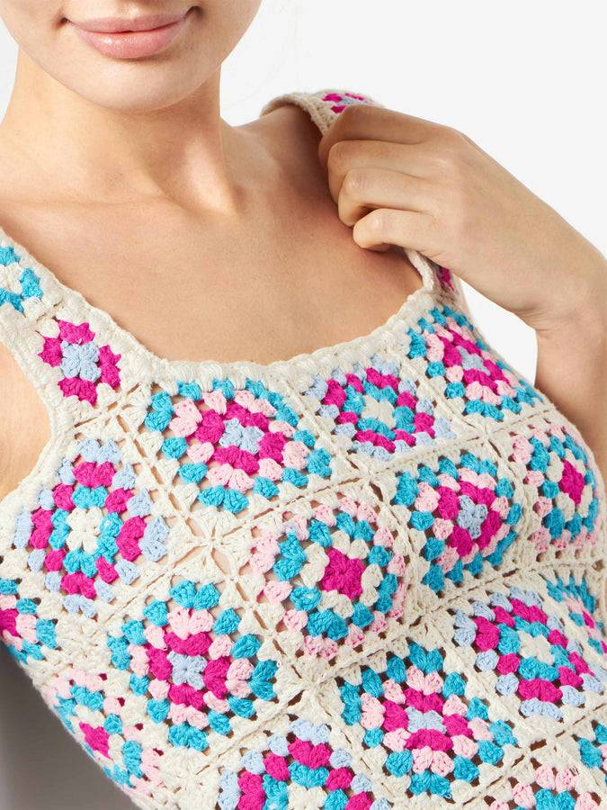 Mc2 Saint Barth Abito da donna all'uncinetto multicolore Saldi Di Fabbrica