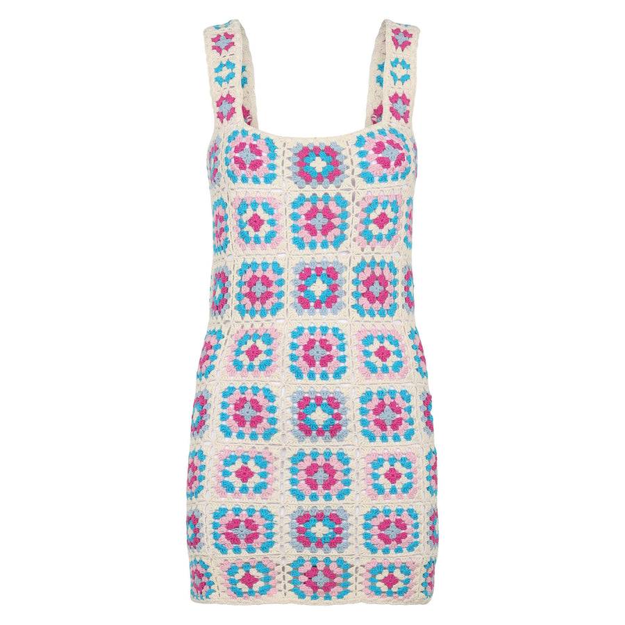 Mc2 Saint Barth Abito da donna all'uncinetto multicolore Saldi Di Fabbrica