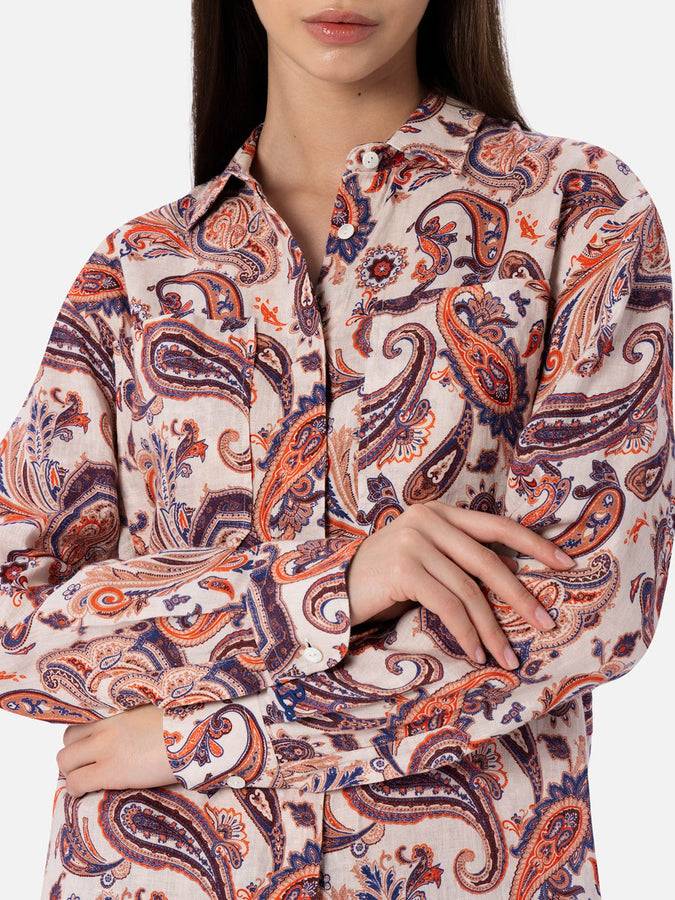 Mc2 Saint Barth Woman texan style shirt Alodie with pockets In Linea