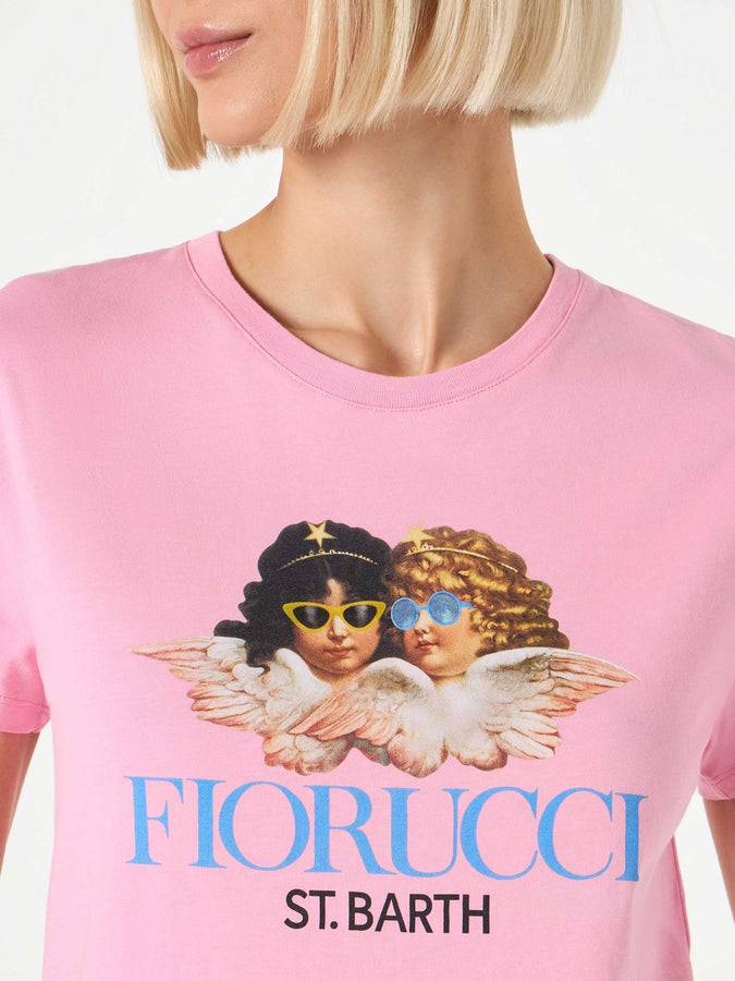 Mc2 Saint Barth T-shirt da donna in cotone con stampa Fiorucci | FIORUCCI EDIZIONE SPECIALE Presa