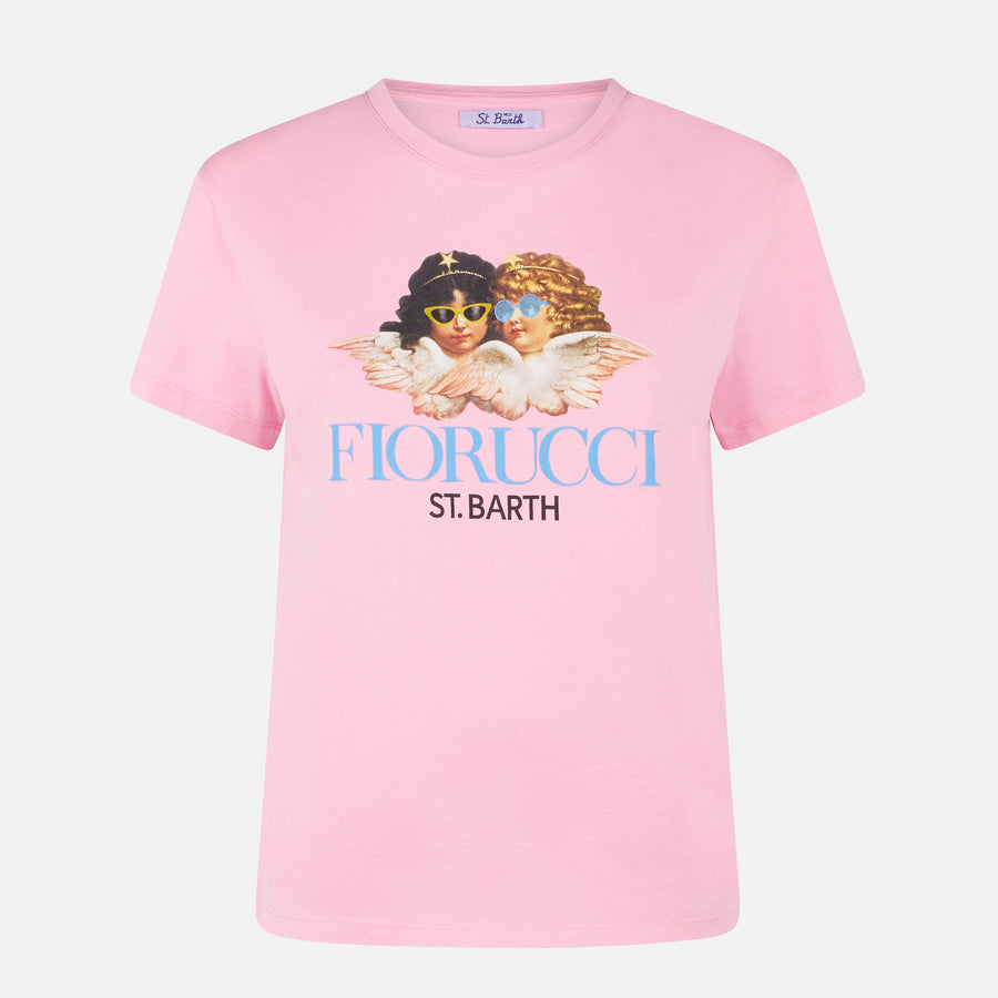 Mc2 Saint Barth T-shirt da donna in cotone con stampa Fiorucci | FIORUCCI EDIZIONE SPECIALE Presa
