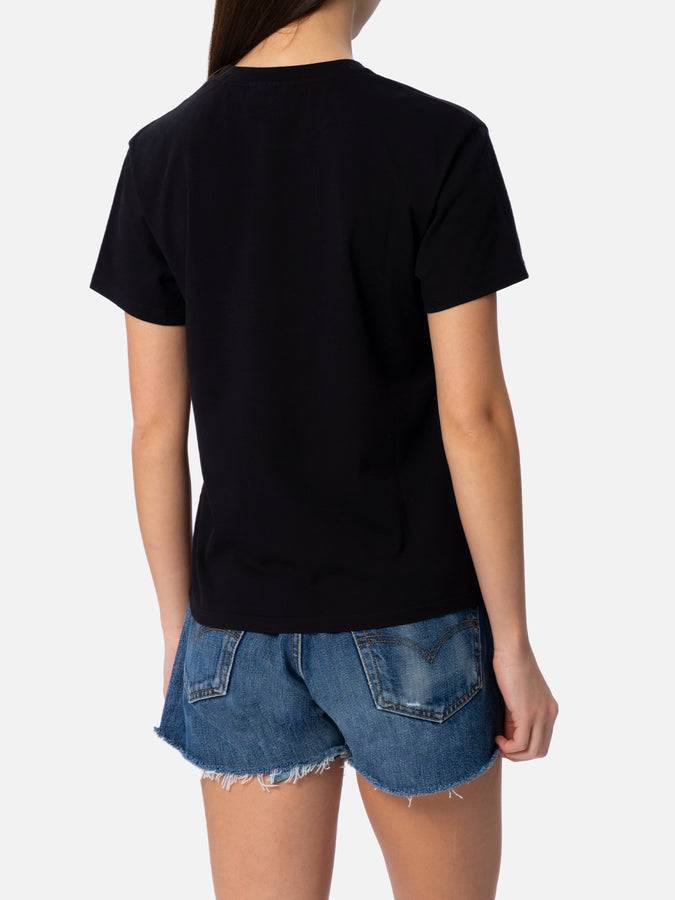 Mc2 Saint Barth T-shirt da donna girocollo Emilie in jersey di cotone con ricamo di strass Saint Barth Offerte