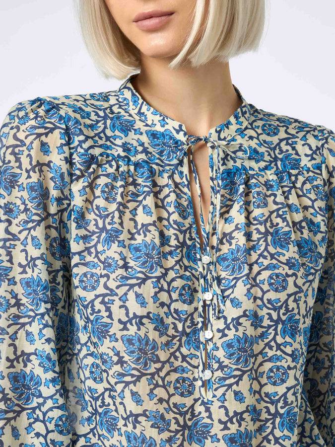 Mc2 Saint Barth Blusa da donna in voile di seta Harper In Saldo