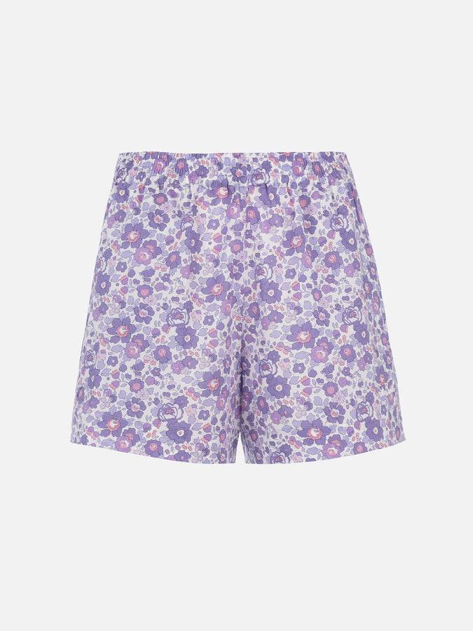 Mc2 Saint Barth Pantaloncini pull up da donna Betsy in cotone Meave | REALIZZATO CON TESSUTO LIBERTY Promozione