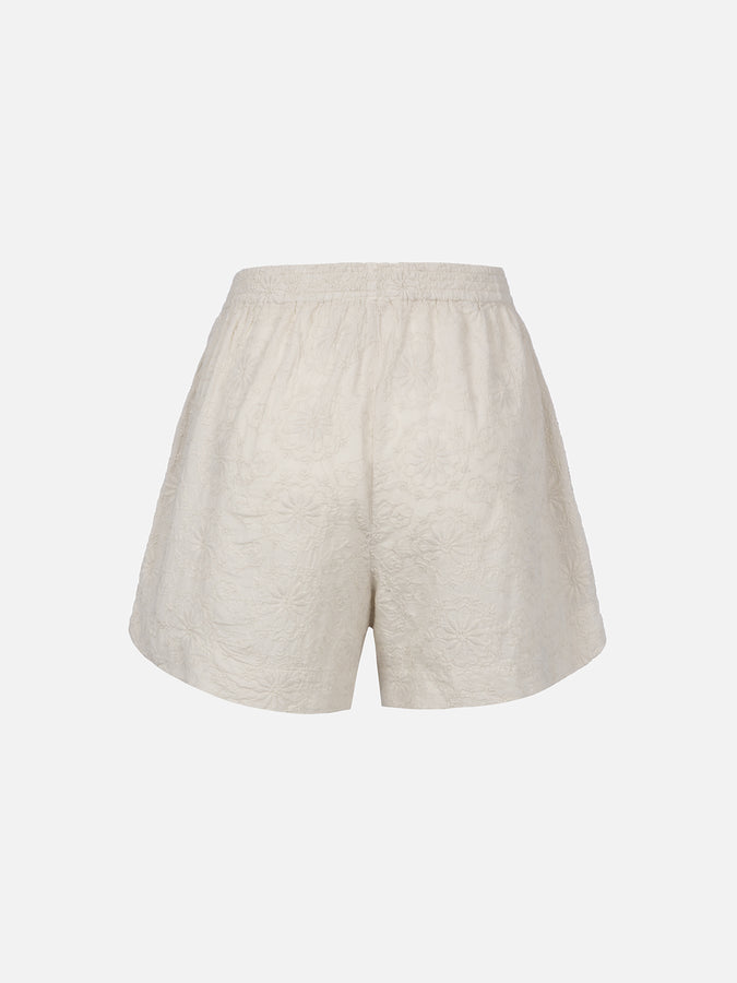 Mc2 Saint Barth Pantaloncini da donna pull up in cotone Sangallo Meave Pezzi Unici