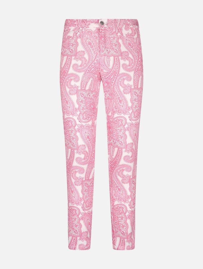 Mc2 Saint Barth Denim da donna stampa paisley rosa Belleville Promozione Limitata