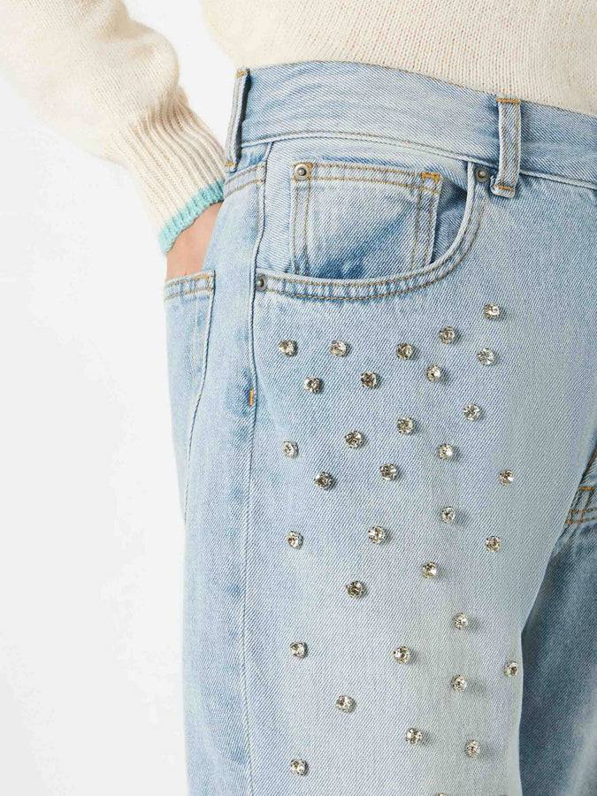 Mc2 Saint Barth Jeans da donna con strass Convenienza