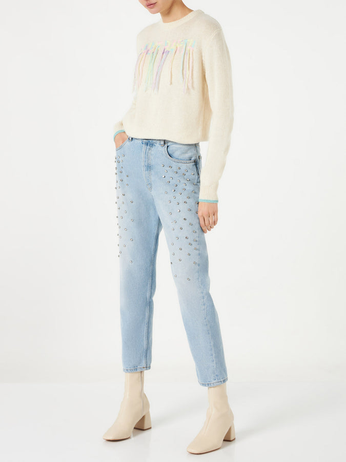 Mc2 Saint Barth Jeans da donna con strass Convenienza