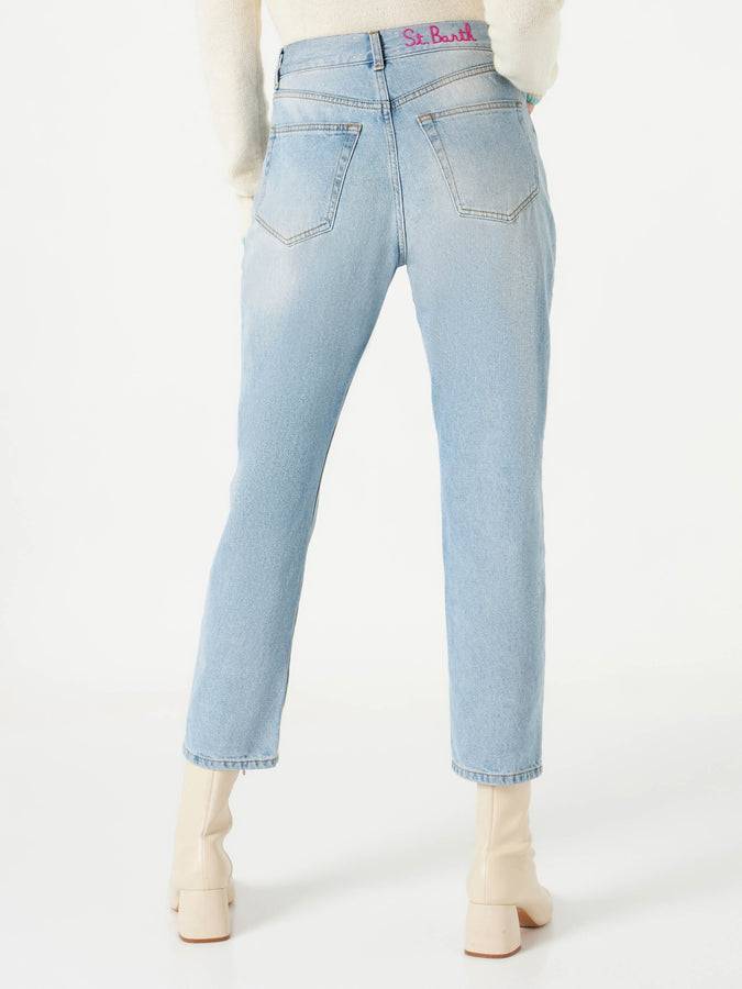 Mc2 Saint Barth Jeans da donna con strass Convenienza