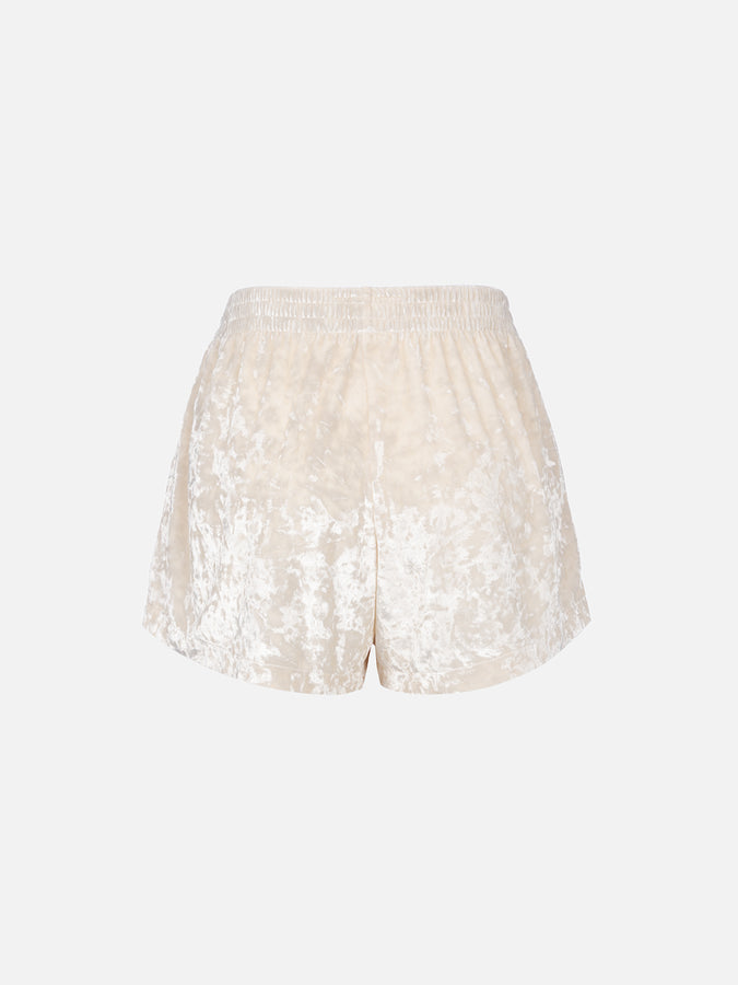 Mc2 Saint Barth Pantaloncini da donna in ciniglia pull up Cate Nuova