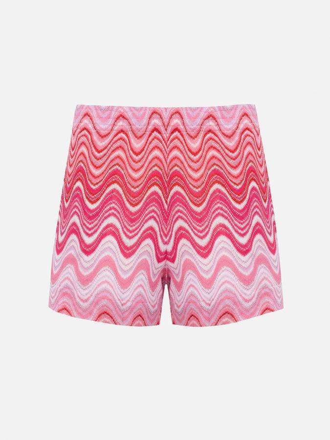 Mc2 Saint Barth Pantaloncini da donna pull up in tessuto maglia Rachel Meave Vendite Flash