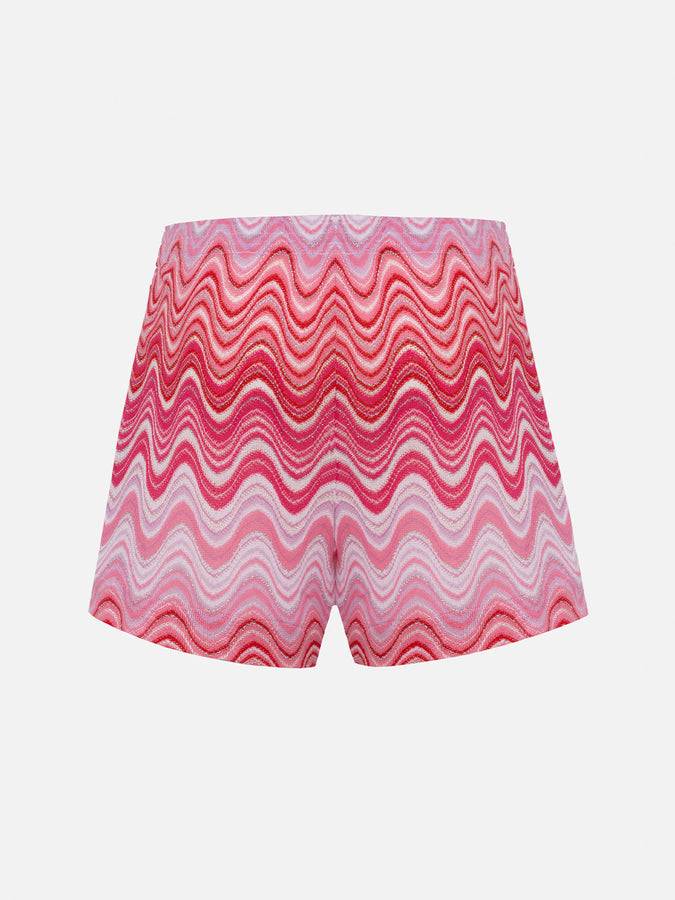 Mc2 Saint Barth Pantaloncini da donna pull up in tessuto maglia Rachel Meave Vendite Flash