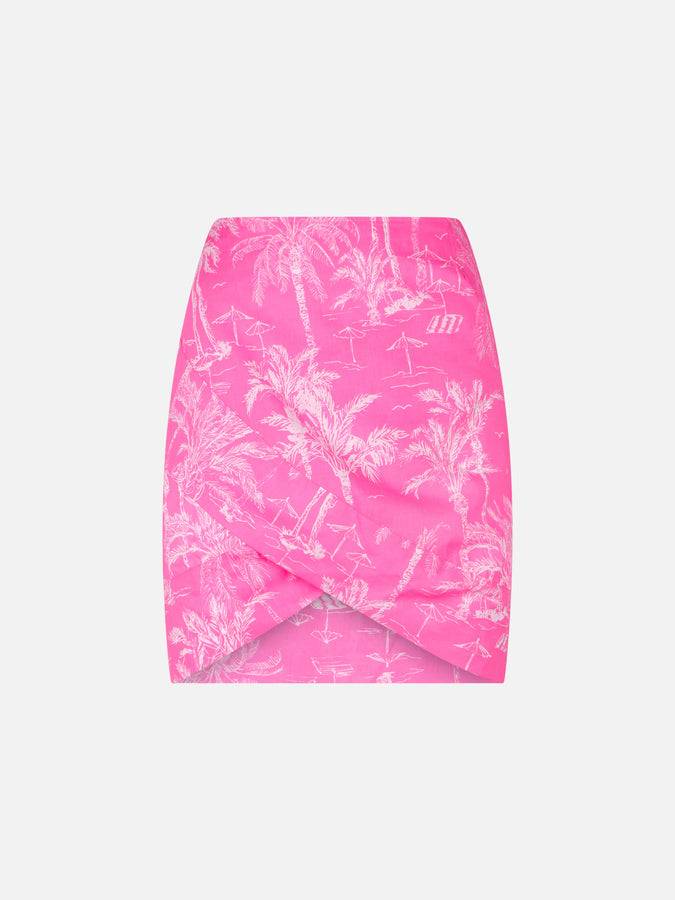 Mc2 Saint Barth Minigonna da donna in cotone con stampa toile de jouy Affare Del Giorno