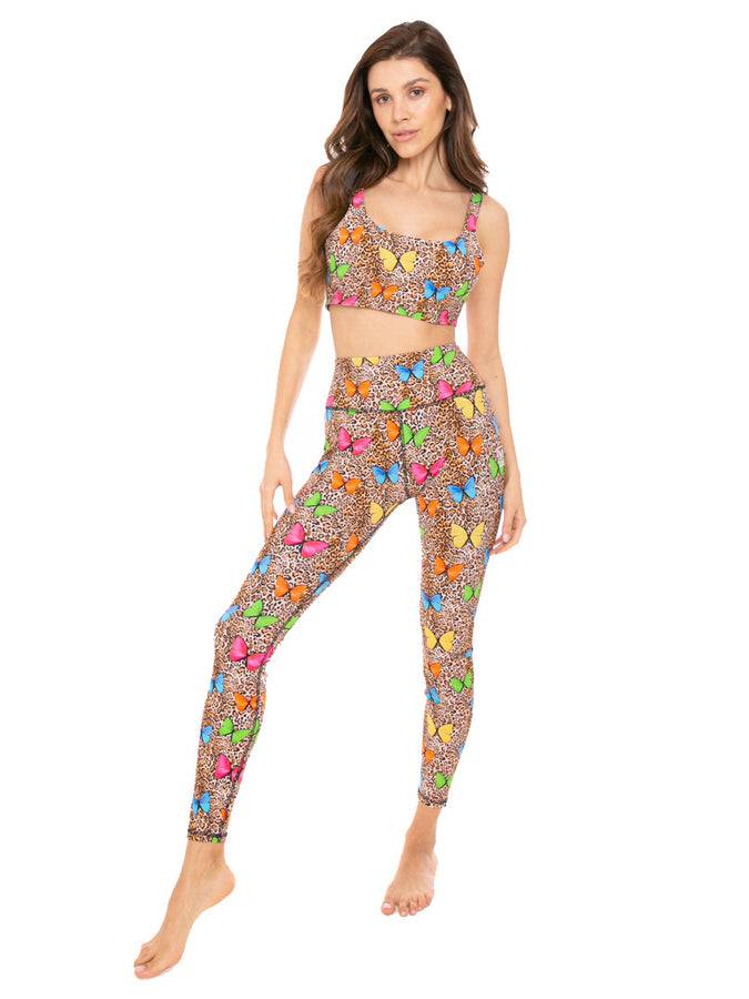 Mc2 Saint Barth Top da yoga con stampa animalier Vendita Economica