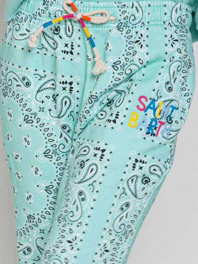 Mc2 Saint Barth Joggers bandana in cotone con ricamo Saint Barth 2025