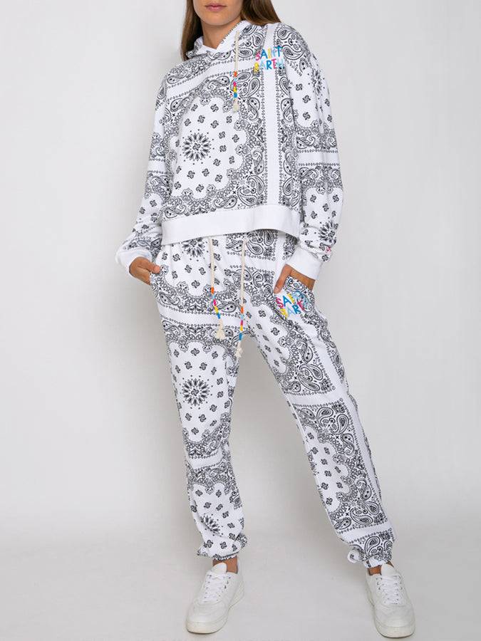 Mc2 Saint Barth Felpa con cappuccio bandana in cotone con ricamo Saint Barth Nuovo