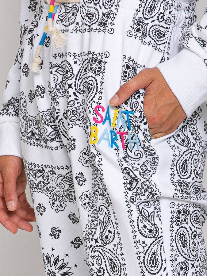 Mc2 Saint Barth Joggers bandana in cotone con ricamo Saint Barth Qualità
