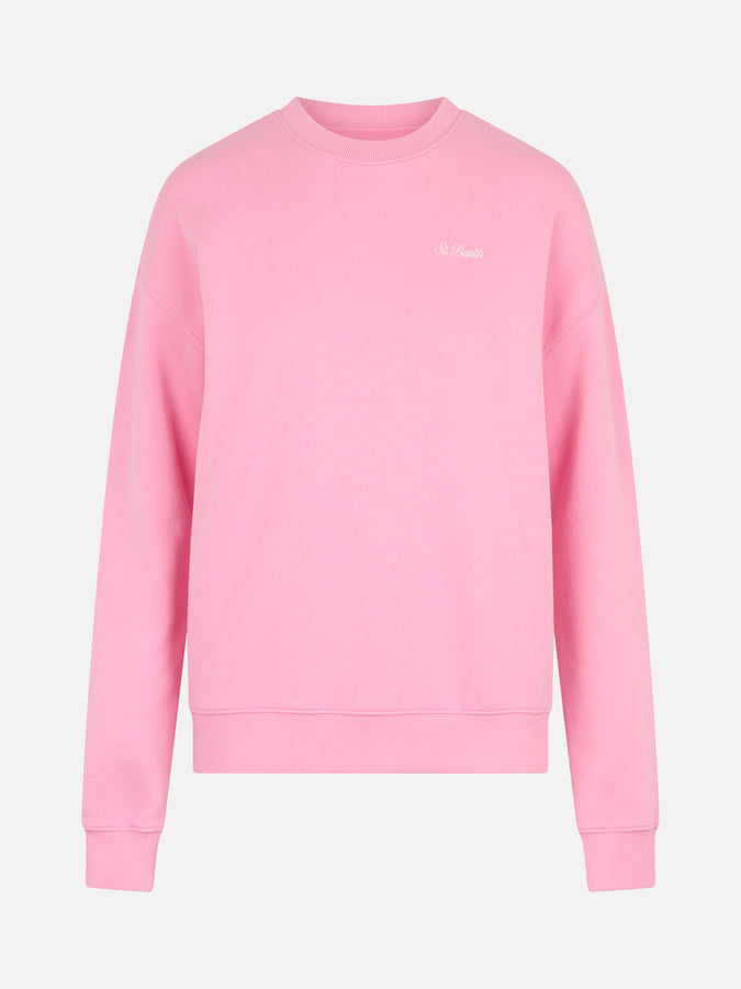 Mc2 Saint Barth Felpa da donna Stardust in cotone rosa Pezzi Unici