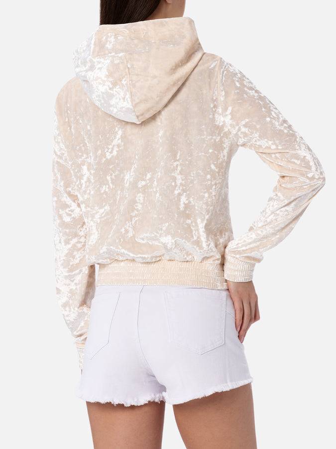 Mc2 Saint Barth Felpa con zip da donna in ciniglia Jasmine Fino al 65% di sconto