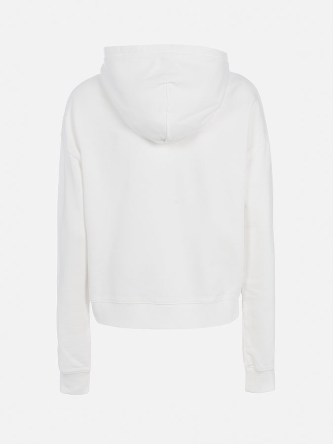 Mc2 Saint Barth Woman cotton hoodie Mindy with Barbie logo | BARBIE SPECIAL EDITION Negozi Online