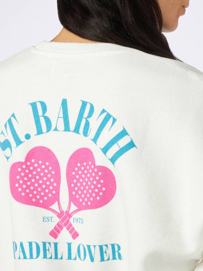 Mc2 Saint Barth Felpa da donna in felpa con stampa amante del padel St. Barth Promozione Limitata