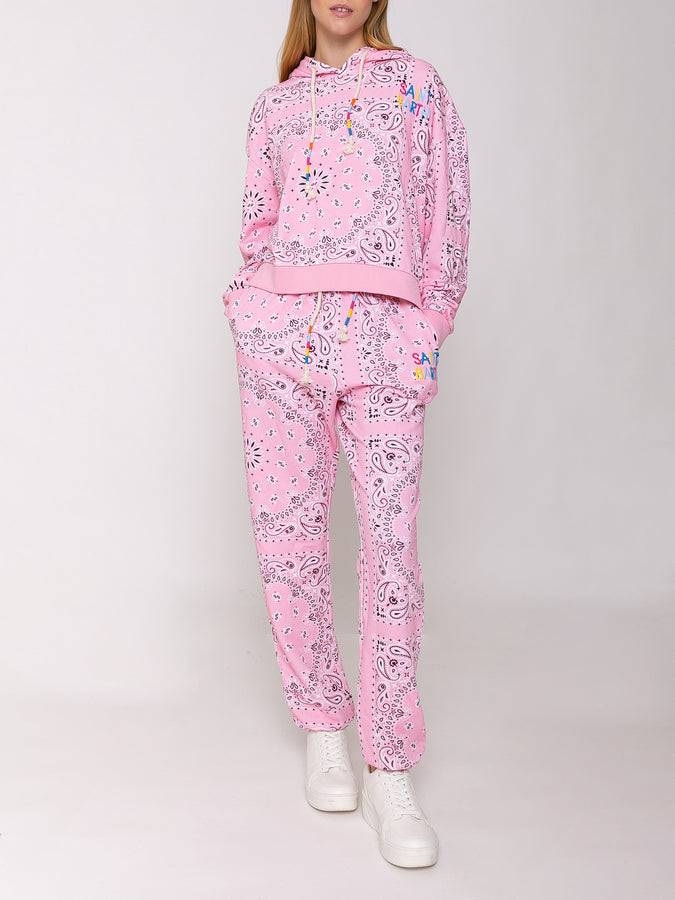 Mc2 Saint Barth Felpa con cappuccio bandana in cotone con ricamo Saint Barth Offerta