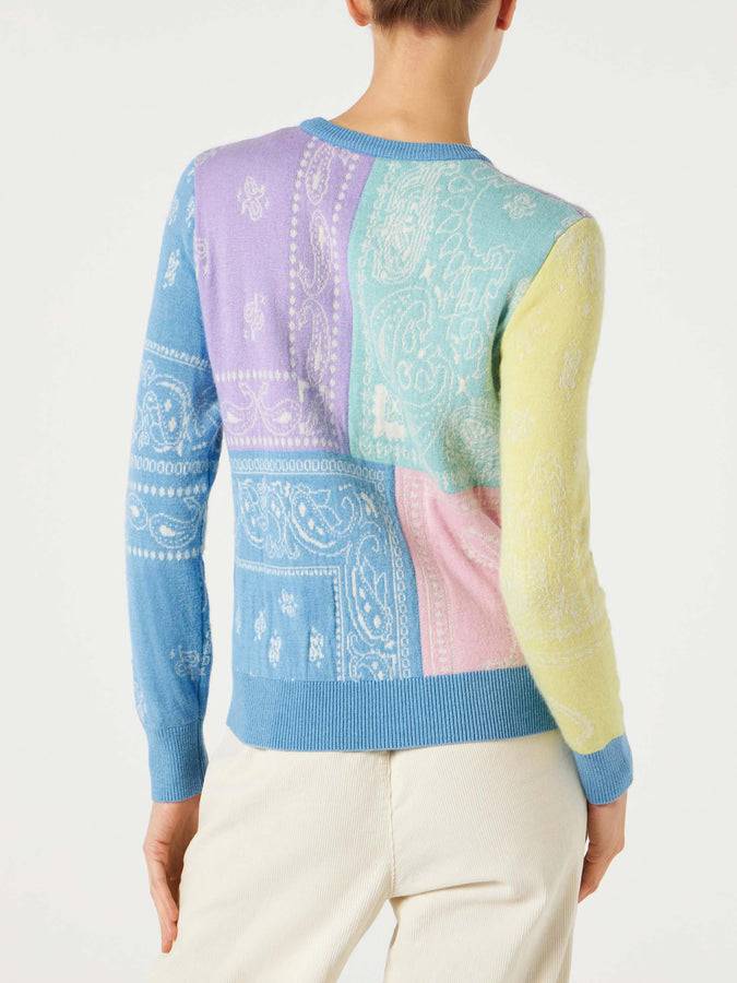 Mc2 Saint Barth Maglia da donna garzata con stampa bandana Saldi