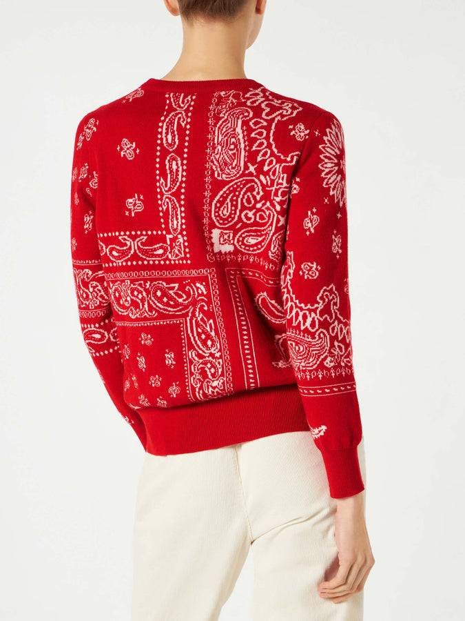 Mc2 Saint Barth Maglia da donna con stampa bandana rossa Offerte