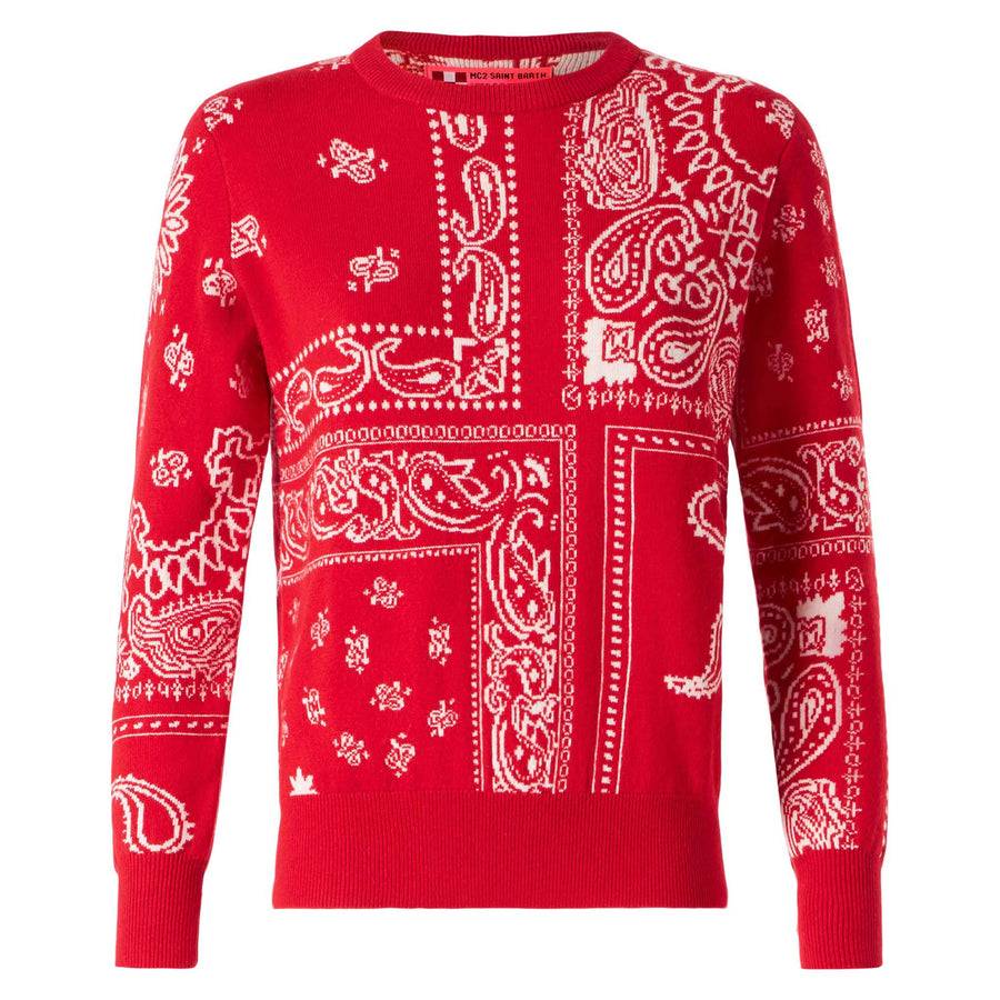 Mc2 Saint Barth Maglia da donna con stampa bandana rossa Offerte