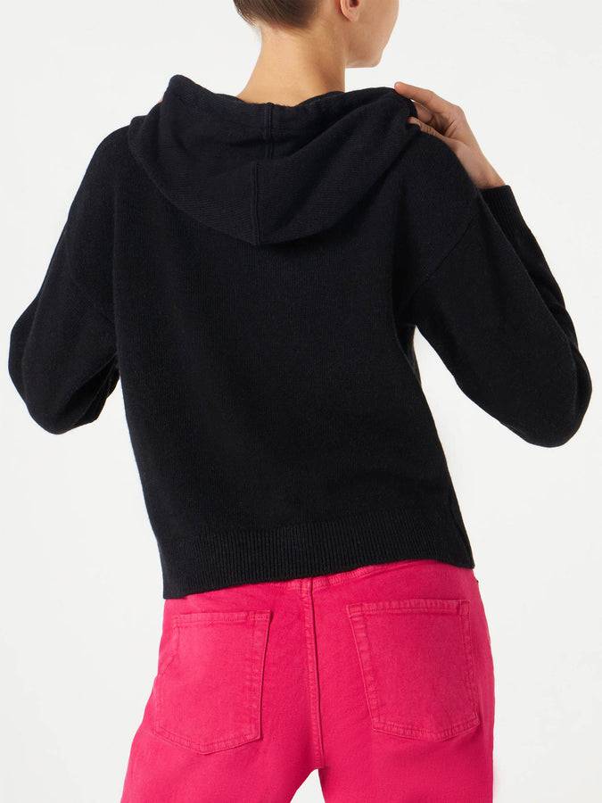 Mc2 Saint Barth Felpa corta in maglia con ricamo St. Barth Vendita Economica