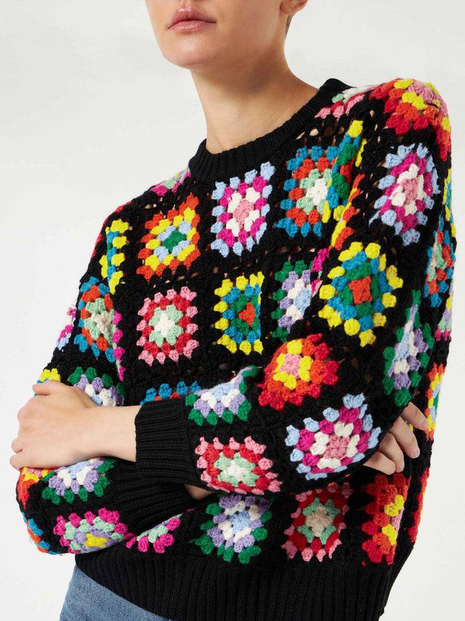 Mc2 Saint Barth Maglia da donna multicolore all'uncinetto Negozio