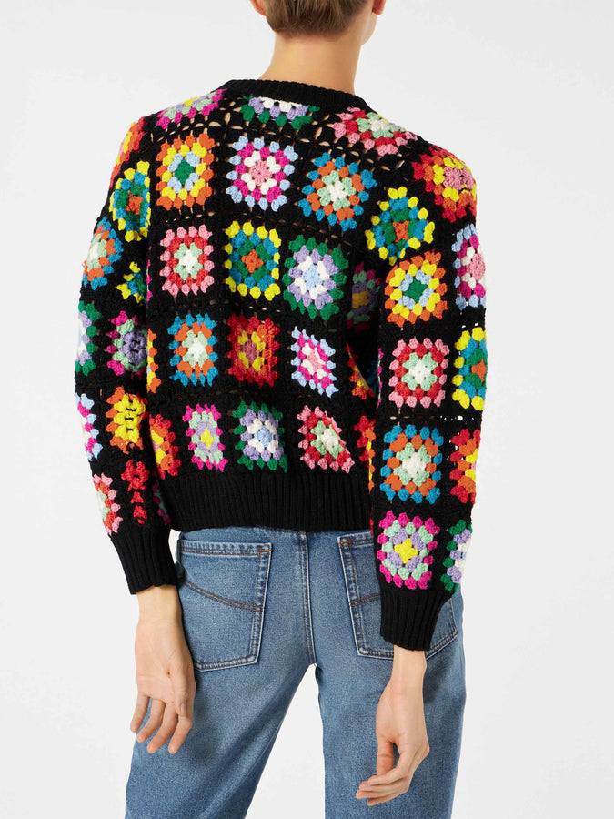 Mc2 Saint Barth Maglia da donna multicolore all'uncinetto Negozio