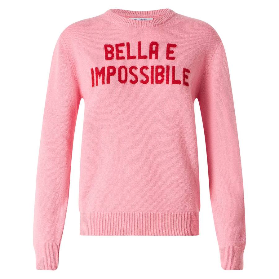 Mc2 Saint Barth Maglia da donna con stampa Bella e Impossibile Nuova